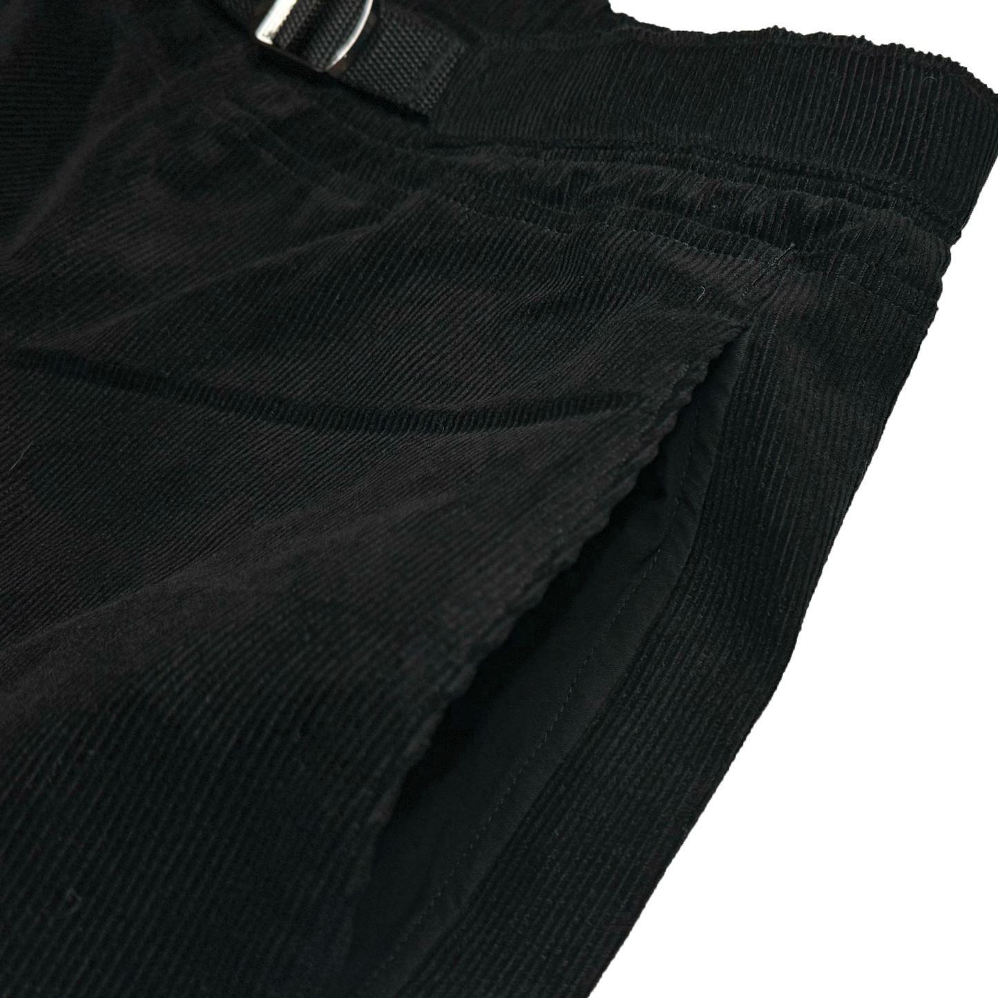 CORDAROY SHORTS - BLACK