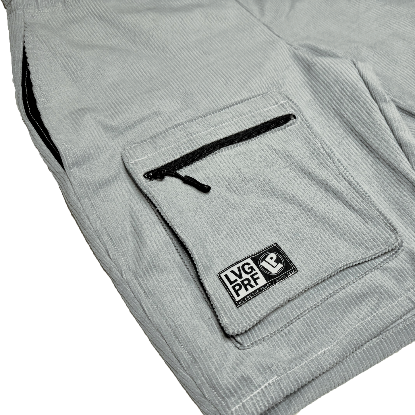 CORDAROY SHORTS - GREY